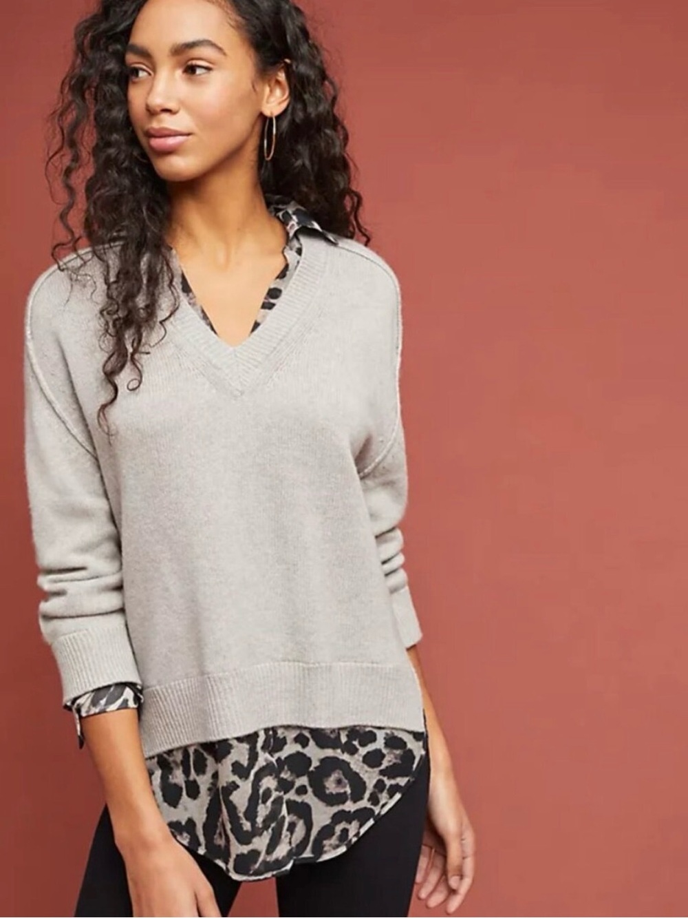 Brochu Walker Layered Looked Attached Sweater/ Shirt